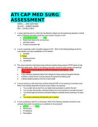 ATI CAP MED SURG ASSESSMENT GREEN NEW QUESTIONS YELLOW AGREED ANSWER RED DOUBLE CHECK