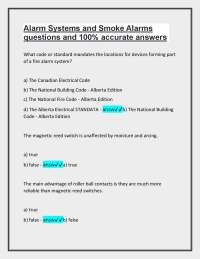 Alarm and Smoke Alarm Systems: Q&A for Electrical Engineering