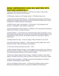 DEOMI COMPREHENSIVE EXAM QUESTIONS WITH SOLUTIONS GUARANTEE A+