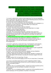 ATI RN FUNDAMENTALS EXAM TESTBANK + QUESTIONS AND ANSWERS ALL DONE - QUESTIONS