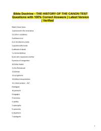 Bible Canon History: Q&A for Theology Students