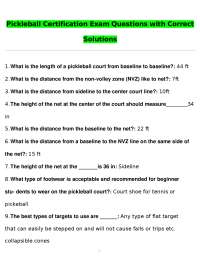 Pickleball Certification Exam: Questions and Solutions for Coaches
