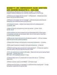 GEORGETTE LMR COMPREHENSIVE EXAMS QUESTIONS AND ANSWERS GUARANTEE A+ /