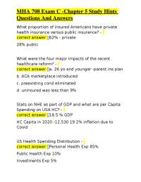 Healthcare Financing Exam Study Guide: Key Questions and Answers