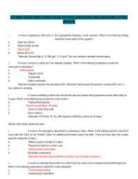 ATI MED SURG PROCTORED EXAM RETAKE QUESTIONS AND ANSWERS LATEST UPDATE