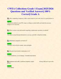 Wastewater Collections Grade 1 Exam Questions and Answers