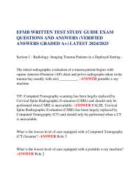EFMB Exam Study Guide: Trauma Radiology, Aural Injuries, and Burn Care