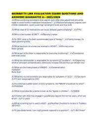 GEORGETTE LMR EVALUATION EXAMS QUESTIONS AND ANSWERS GUARANTEE A+ /