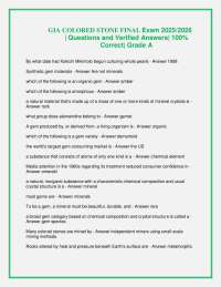 Gemology Exam Questions and Answers: A Comprehensive Study Guide
