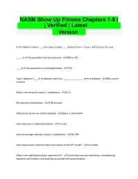 NASM CPT Exam Prep: OPT Model & Fitness Essentials