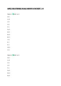 NIH Stroke Scale Assessments: Patient Case Studies