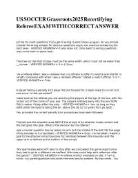 Soccer Referee Exam: Laws of the Game Q&A