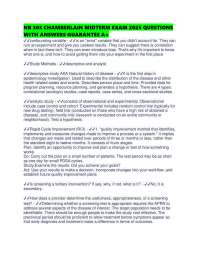 Epidemiology Exam Questions and Answers: Study Designs and Causation