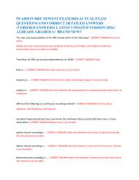 RBT Exam Practice Questions and Answers 2024
