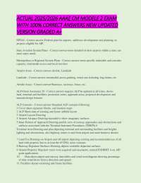 ACTUAL / AAAE CM MODELE EXAM WITH % CORRECT ANSWERS NEW UPDATED VERSION GRADE