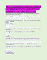 Airport Management Exam Q&A: 2025/2026 AAAE CM Module