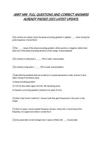 ARRT MRI FULL QUESTIONS AND CORRECT ANSWERS ALREADY PASSED 2025 LATEST UPDATE.