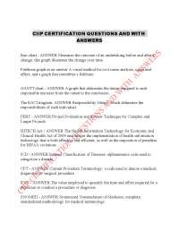 CIIP Certification Q&A: Healthcare Informatics Essentials