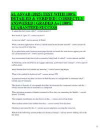 AL ASVAB (2025) TEST WITH 100% DETAILED & VERIFIED | CORRECTLY ANSWERED | GRADED A+ | 10