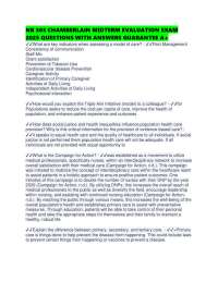 Epidemiology and Public Health Exam Questions and Answers
