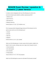 NDAEB Exam Review: Questions and Answers for Dental Assistants