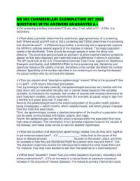Epidemiology Exam Q&A: Study Designs, Causation, and Bias