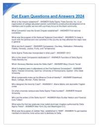 Dat Exam Questions and Answers