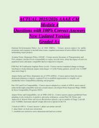 ACTUAL / AAAE CM Module Questions with % Correct Answers New Updated Version