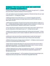 WORKDAY PRO EVALUATION EXAM 2025 QUESTIONS WITH ANSWERS GUARANTEE A+