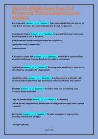 OB/GYN ARDMS Exam Prep: Full Review with Practice Questions and Answers.