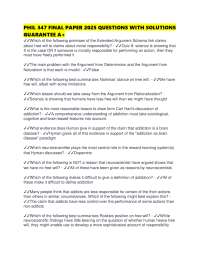 Philosophy of Free Will and Neuroethics: Exam Questions and Solutions