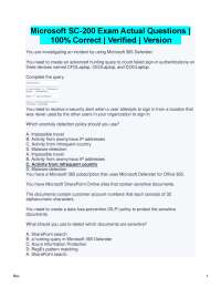 Microsoft SC-200 Exam Questions: Security, Compliance, and Identity