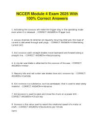 NCCER Module 4 Exam: Power Tools and Safety Q&A