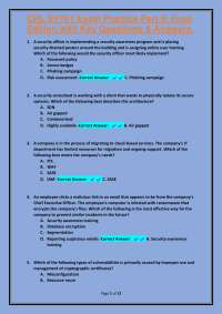 Cybersecurity Exam Practice Questions and Answers