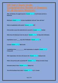 OB Exam Study Guide: Comprehensive Review of Fetal Development and Obstetrics