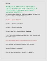 Health Assessment Exam: Q&A for Students