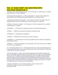 Philosophy of Religion Exam: Theistic Belief, Problem of Evil - Questions and Solutions