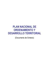 Análisis del Plan Nacional de Ordenamiento y Desarrollo Territorial en El Salvador