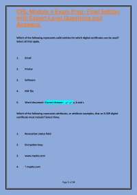 Digital Certificates and PKI Exam Prep: Expert-Level Q&A