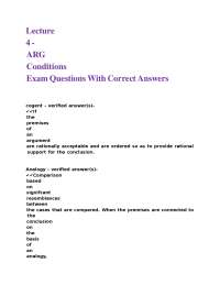 Argumentation Theory: Key Concepts and Definitions