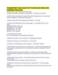 Phlebotomy Exam Prep: Q&A Study Guide 2025/2026