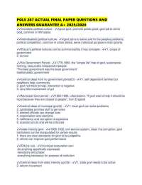 Key Concepts in American State and Local Government: Exam Prep
