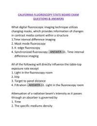 California Fluoroscopy State Board Exam: Questions & Answers