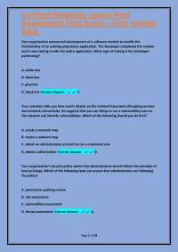 Cybersecurity Exam Q&A: Network Security and Data Protection