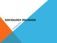 Gender Studies and Religion