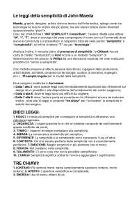 Riassunto del libro "Le leggi della semplicità"