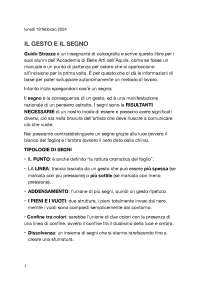 Il gesto e il segno di Strazza