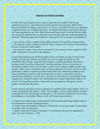 Law LLB (UCAS M100) Property Law Practice Questions