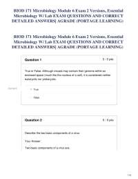 Microbiology Exam Questions and Answers: Virology and Viral Replication