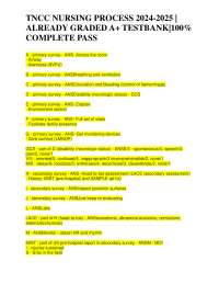 TNCC NURSING PROCESS 2024-2025 ALREADY GRADED A+ TESTBANK 100% COMPLETE PASS.pdf